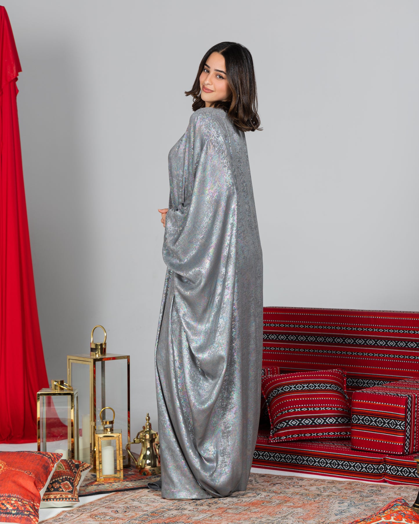 Malak Abaya | Dark Metallic